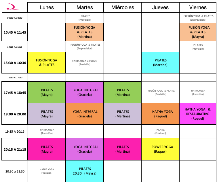 HORARIOS ACTUALIZADOS 20.21